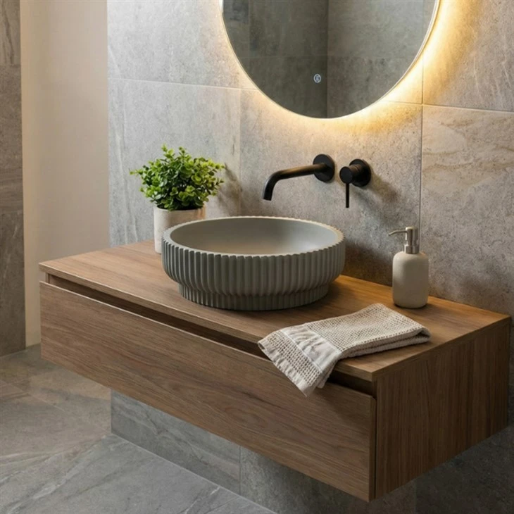 Fluted Concrete Basin manufacturers